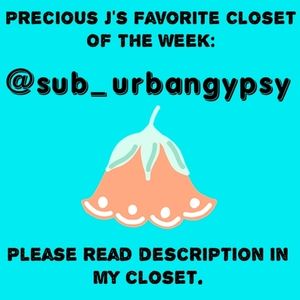 Precious J's Favorite Closet Of The Week...🦋